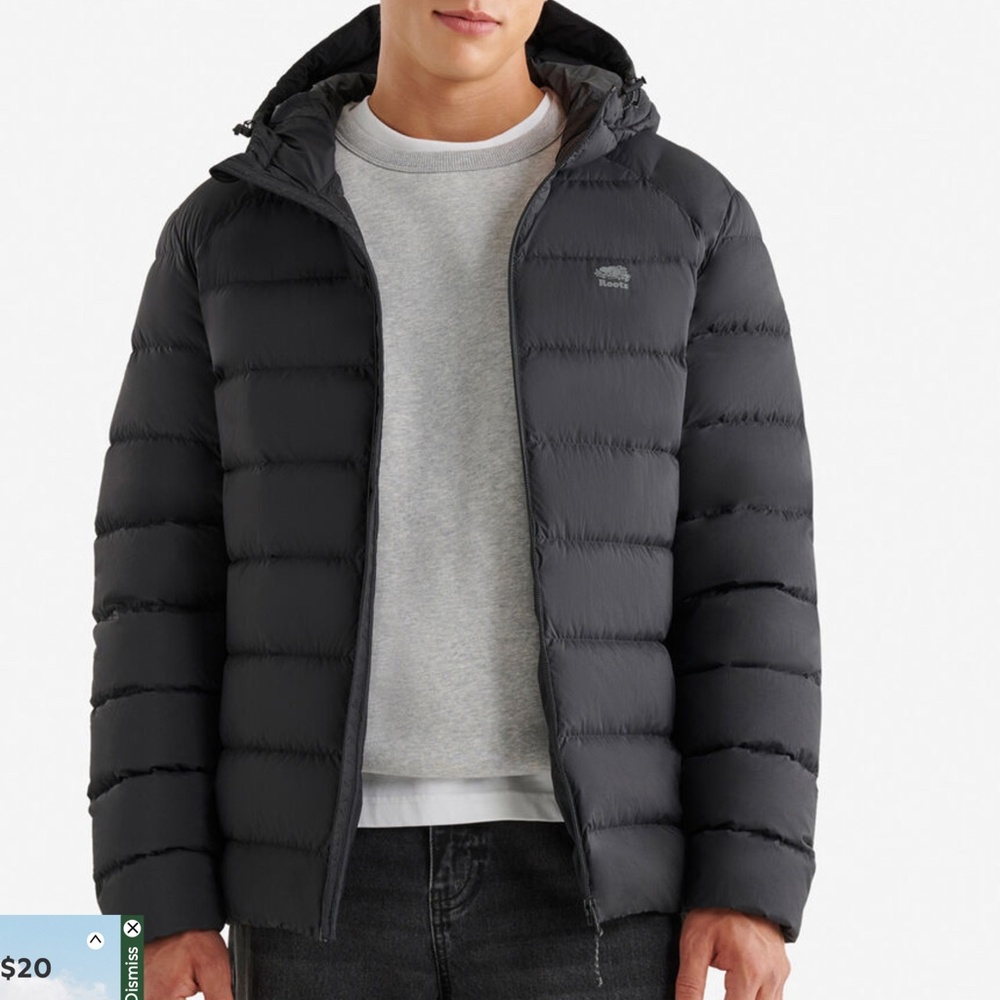 Roots Packable Down Coat Jacket - image 2